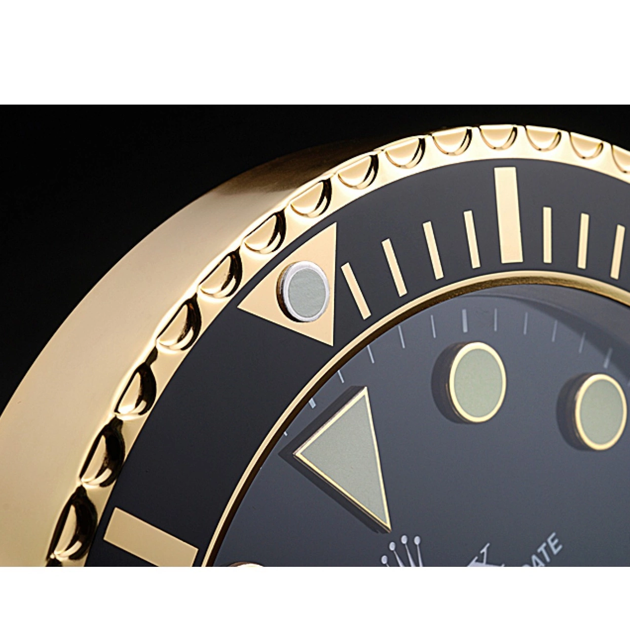 AAA Replica Watches Clock Black-Gold Wall 622476 Submariner Rolex 0629